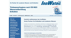 Desktop Screenshot of inowatec-gmbh.de